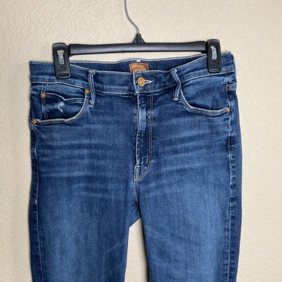MOTHER Womens The Mid Rise Dazzler Ankle Jean Denim Teaming Up Size 29 - Picture 3 of 8